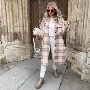 H&M plaid shacket
